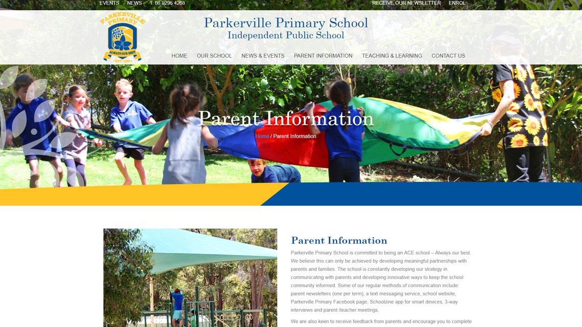 PARKERVILLE PRIMARY SCHOOL WEBSITE PARKERVILLE PRIMARY SCHOOL WEBSITE