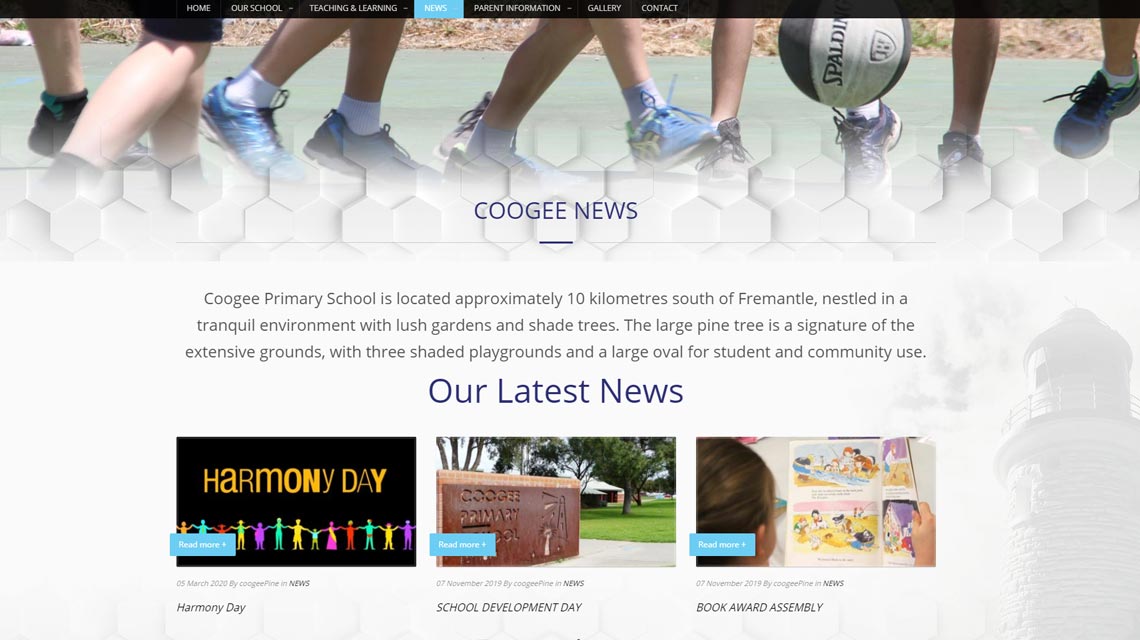School website design COOGEE PRIMARY SCHOOL4