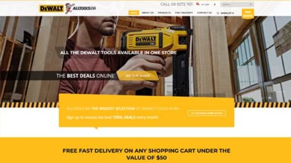Dewalt alltools website DESIGN